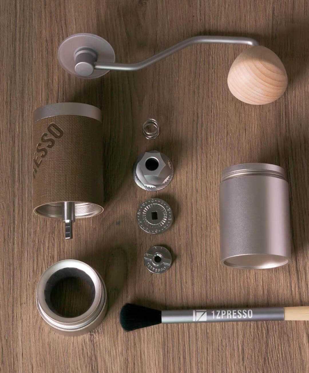 1Zpresso 手搖磨豆機 KS 啡皮 不鏽鋼48mm大刀盤 Coffee Grinder Manual KS - Quality Life Coffee