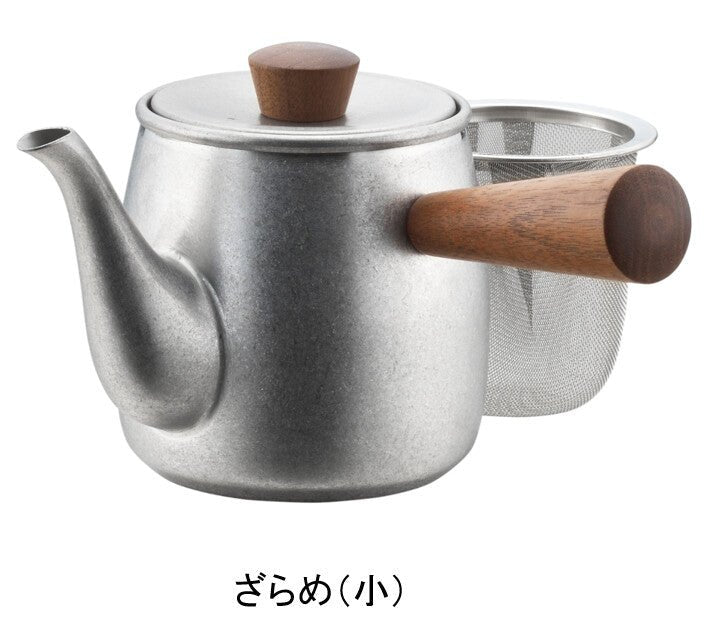 日本茶壺推薦｜宮崎製作所 不鏽鋼急須 380ml｜日本進口 茶水分離 附濾網 職人手作生活美學