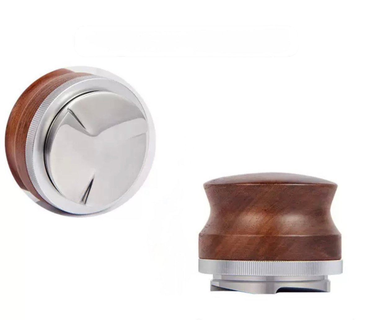 51mm 58mm 花梨木304不銹鋼十字咖啡布粉器 Coffee distributor - Quality Life Coffee