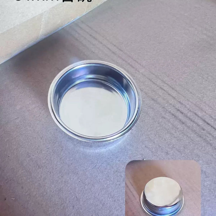Stainless steel backflush blind basket for espresso machines, 51mm and 58mm