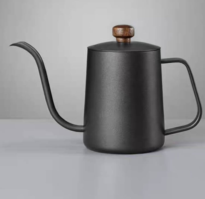 304 stainless steel pour-over kettle with lid, 350 ml