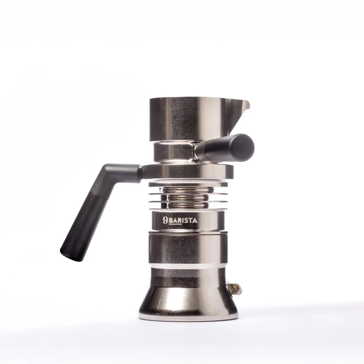 9Barista Mk.2 stovetop espresso machine with solid brass boiler