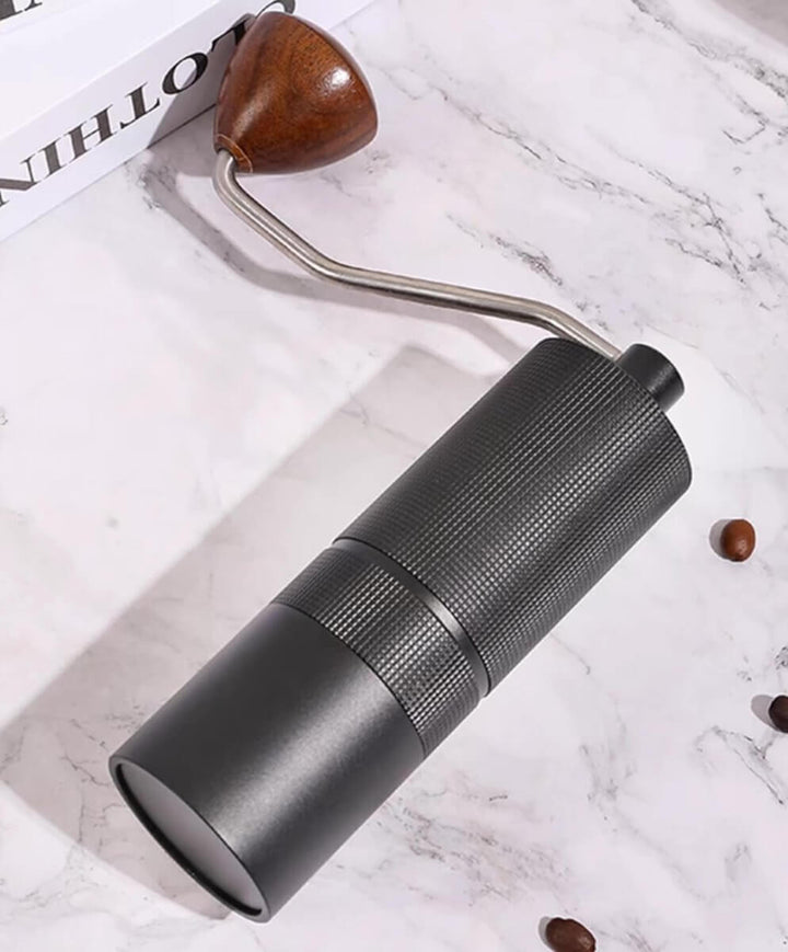 Aluminium Hand Coffee Grinder with 420 Stainless Steel Burrs