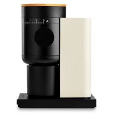 Fellow Opus 2 electric coffee grinder in black and off-white