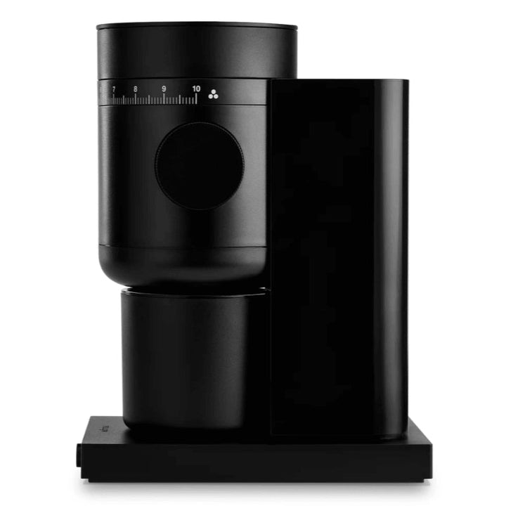 Fellow Opus 2 electric coffee grinder in matte black with 41+ grind settings