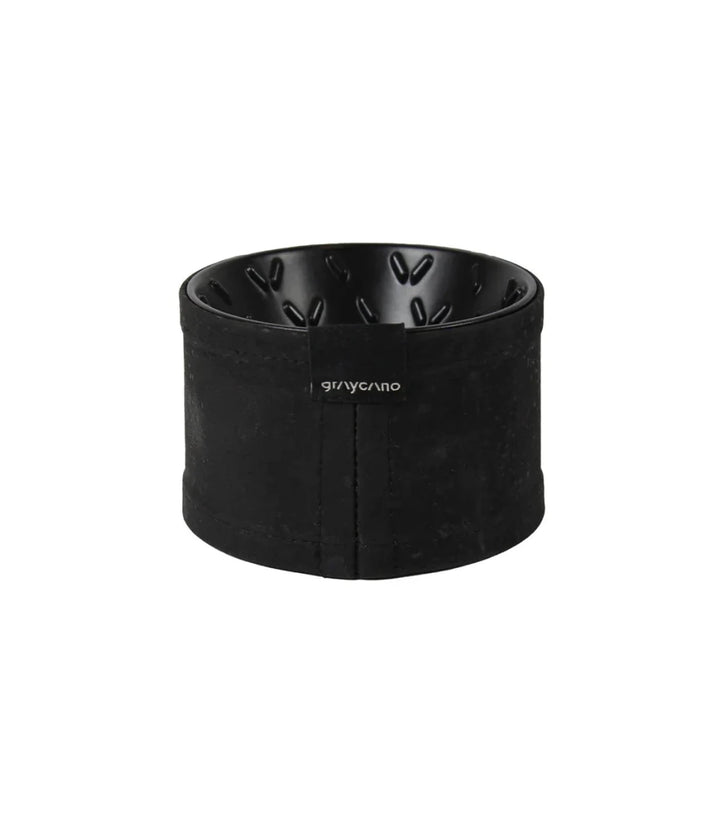 Volcano black insulating sleeve of the Graycano dripper set for heat retention and thermal stability