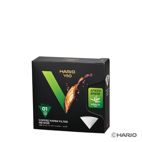 Hario V60 流星濾紙 | 極速萃取專業手沖咖啡濾紙 | 01/02號 50片裝 | 日本製造
