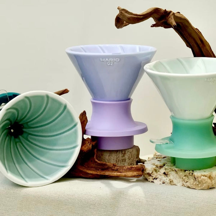 HARIO SSDL-02 V60 ceramic Switch dripper, Jingdezhen edition, ultramarine blue or samurai black