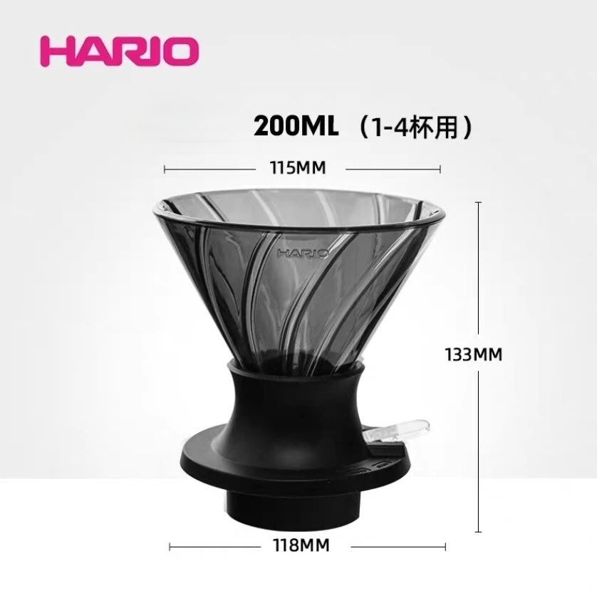 HARIO V60 鈴木康夫聯名款 | 凹槽浸漬式聰明濾杯 (Tritan) | 實現極致均勻萃取