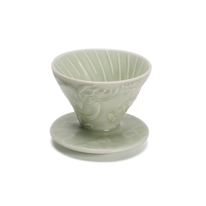 HARIO × Aurli V60 Heavenly Blue Cloud Dragon Ceramic Dripper 01