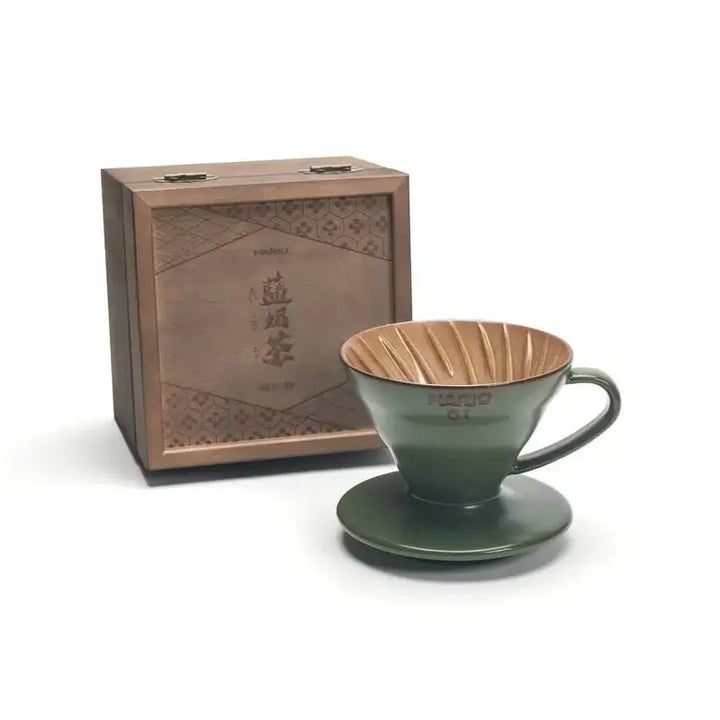 HARIO × Aurli V60 01 Ru Ware Dripper – Aikobicha / Gosu Blue