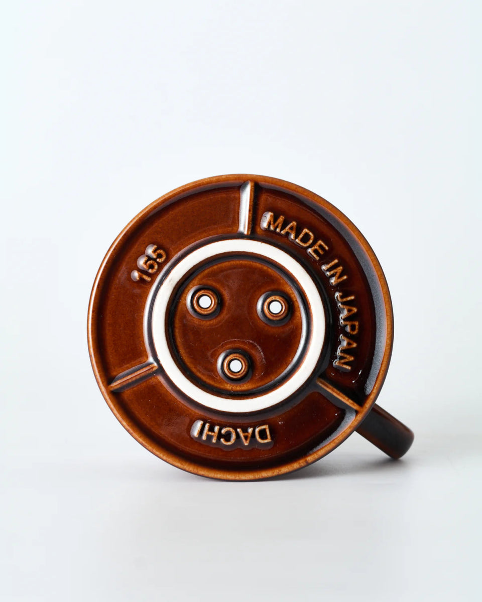 Kalita MI155/MI185 美濃燒陶瓷濾杯 Mino-yaki Dripper 亮啡色｜日本製手沖咖啡濾杯 1-2人/2-4人份