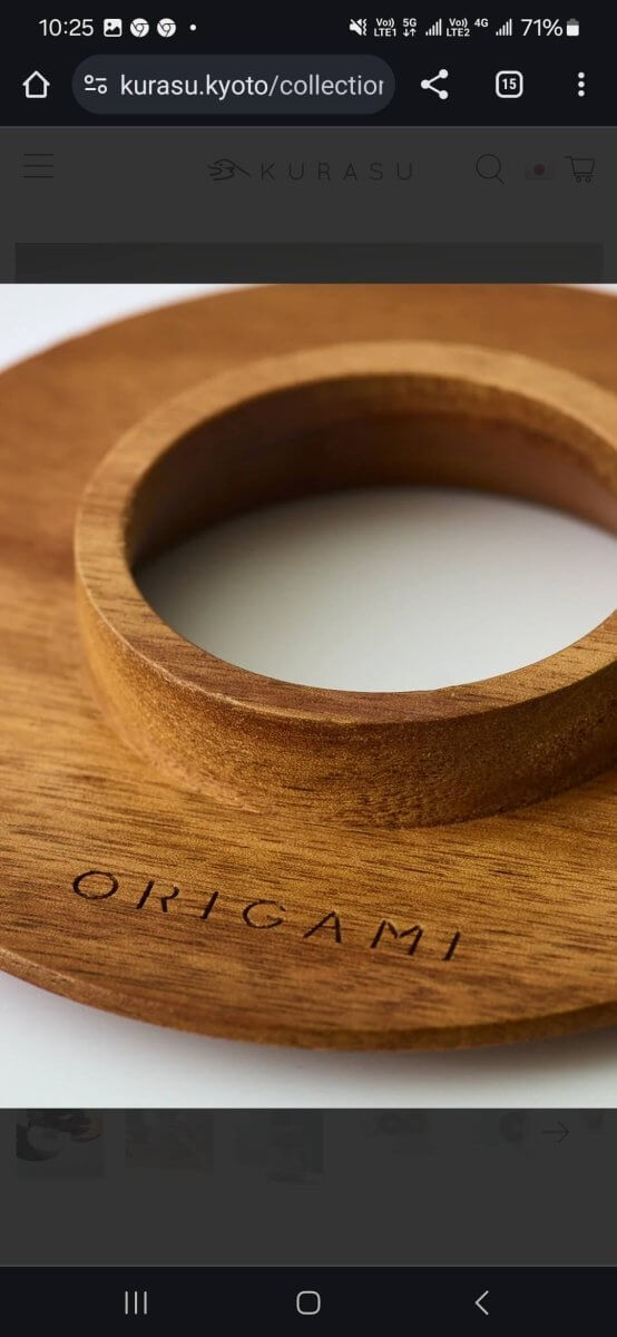 日本ORIGAMI 摺紙濾杯托 多色 Coffee Dripper Holder - Quality Life Coffee