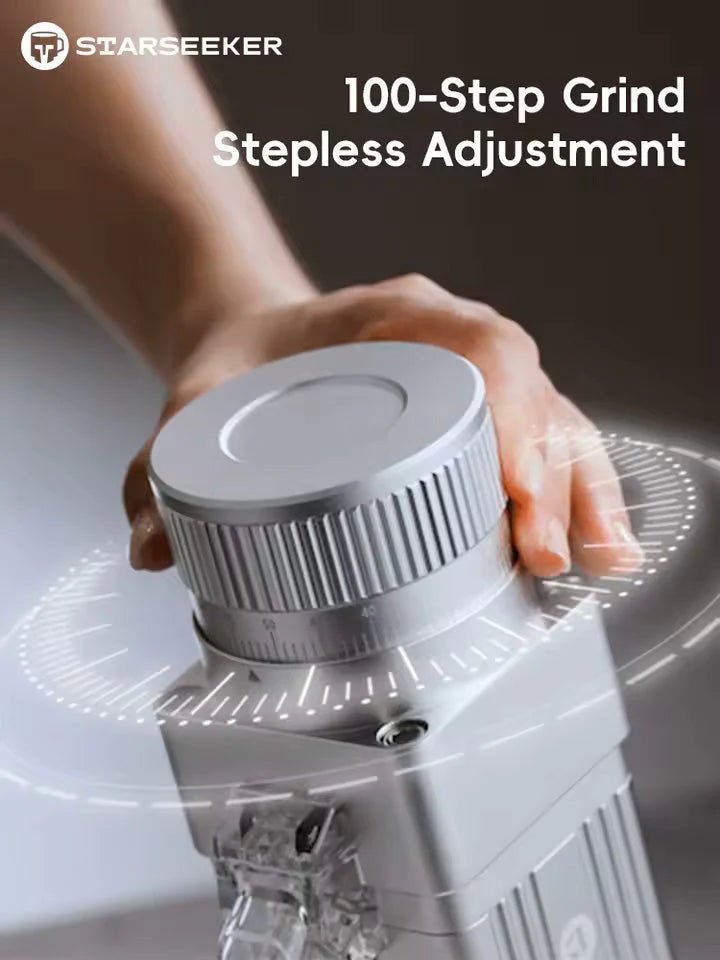Starseeker E55pro 專業咖啡研磨機 | 55mm 鍍鈦錐刀 | 100段無段微調 | CNC 全金屬機身｜香港行貨
