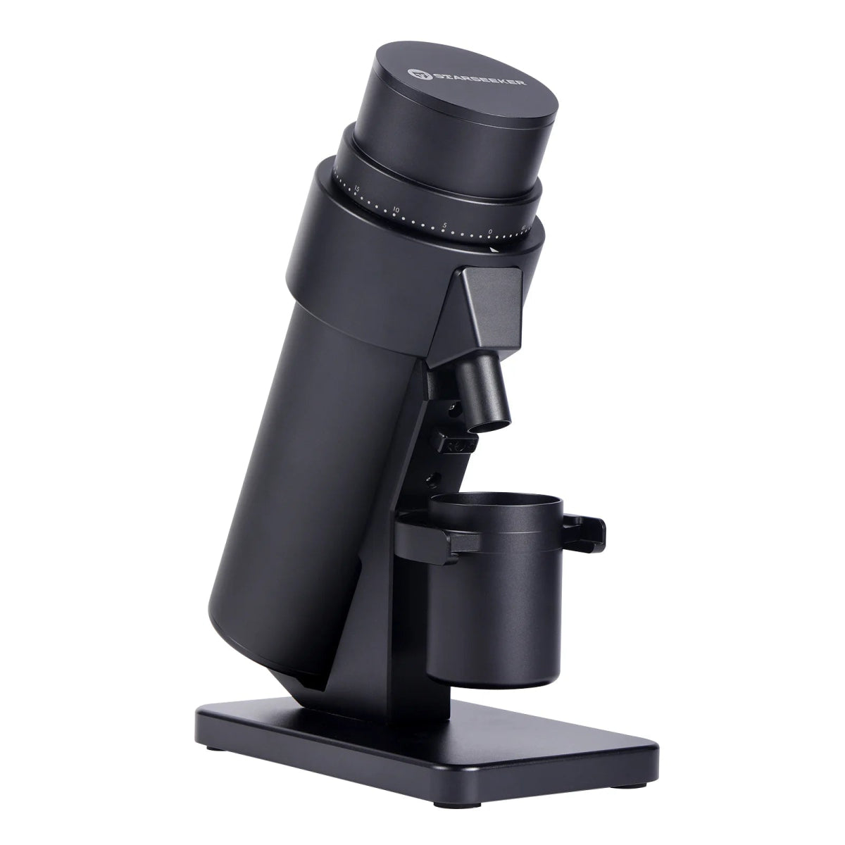 STARSEEKER EDGE Plus 電動磨豆機（黑/銀）｜63mm八角錐刀盤｜0.01mm無段微調・約60檔｜低速靜音｜家用/商用精品咖啡首選｜香港行貨