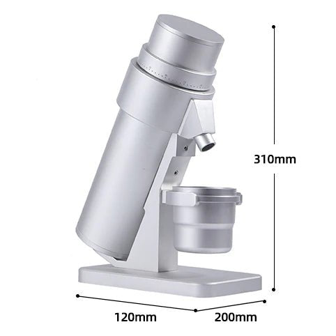 STARSEEKER EDGE Plus 電動磨豆機（黑/銀）｜63mm八角錐刀盤｜0.01mm無段微調・約60檔｜低速靜音｜家用/商用精品咖啡首選｜香港行貨