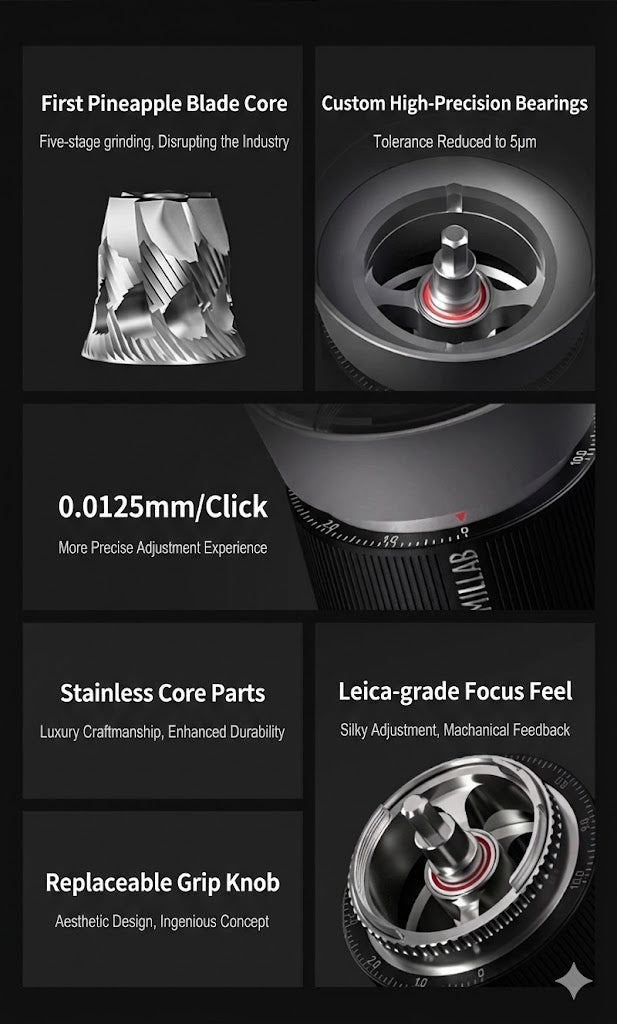 Hi Precision Layout 手搖咖啡磨豆機 | 2024 Good Design 獲獎款 – Quality Life Coffee