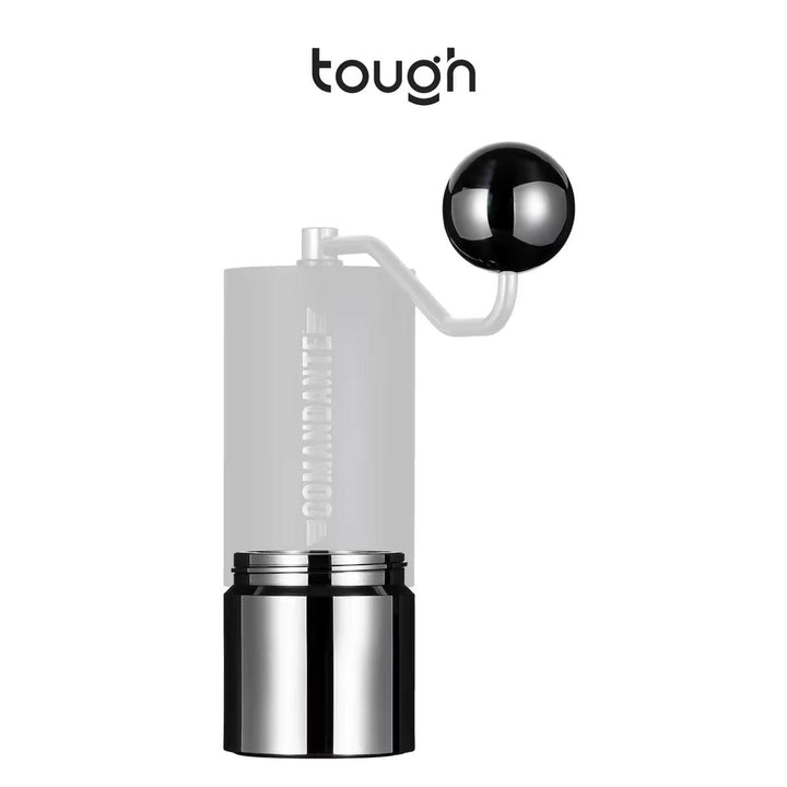 TOUGH C40 steel knob and dosing cup two-piece set fitted