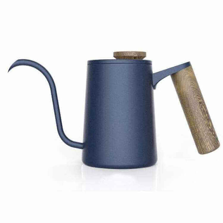 Stainless Steel Pour-Over Kettle 600 ml with Lid & Wooden Handle