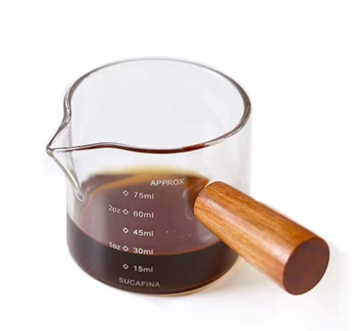 木柄濃縮咖啡量杯分享杯75ml Espresso Cup - Quality Life Coffee