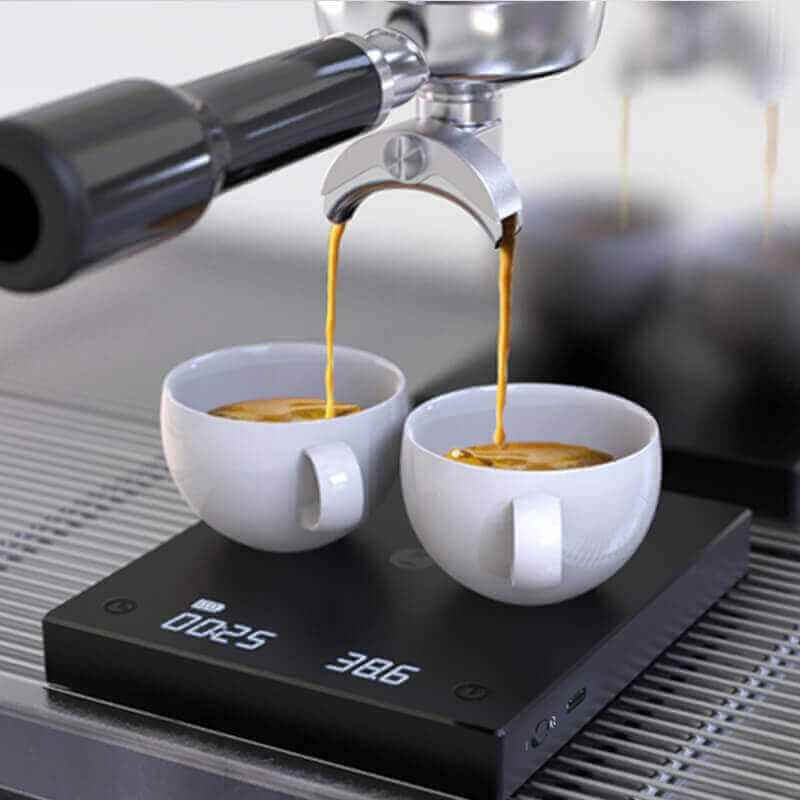 新版Basic+ 咖啡計時電子磅0.1g 2kg 意式 手沖 泰摩黑鏡電子秤/ Electronic Scale with timer - Quality Life Coffee