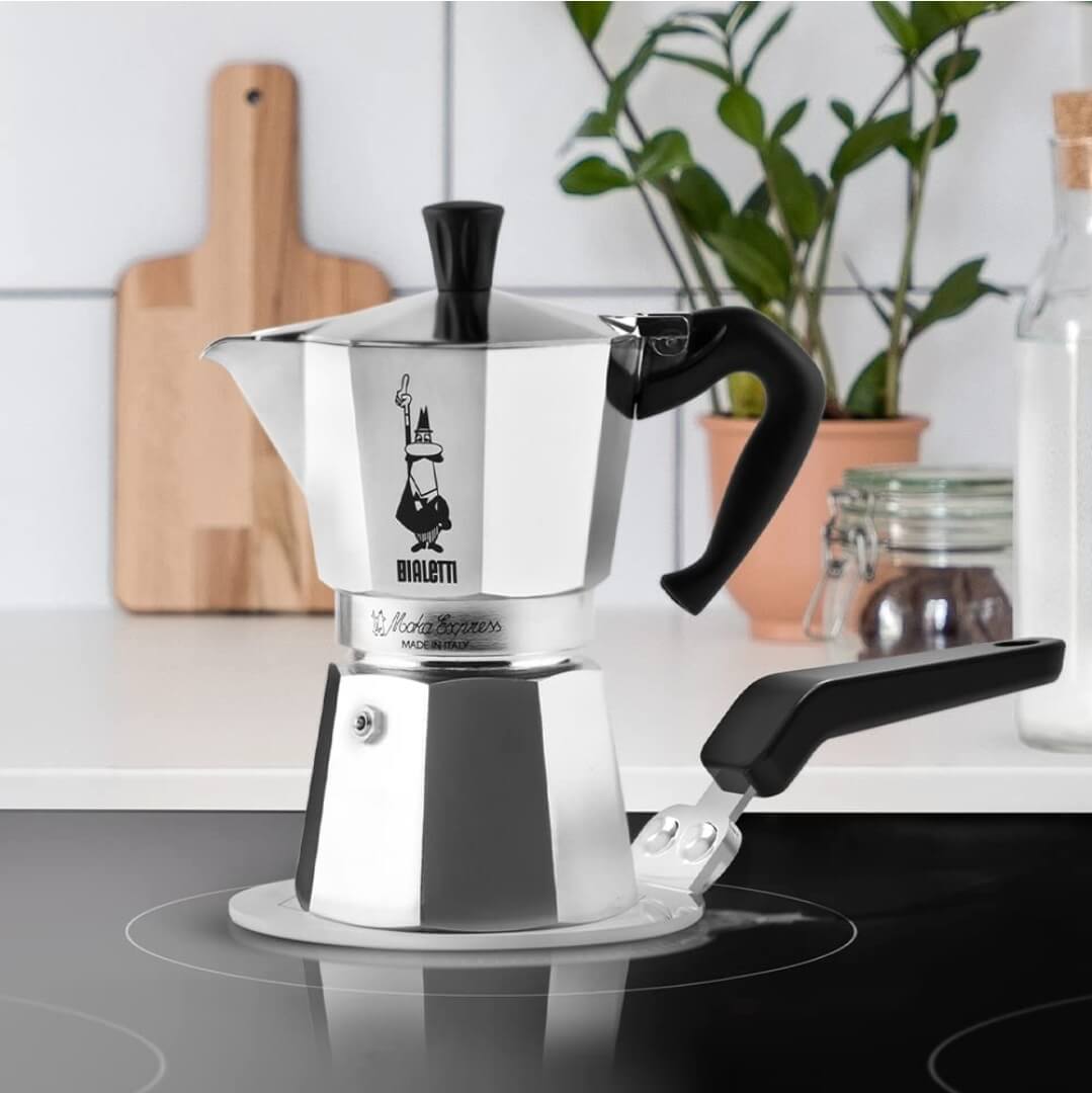 Bialetti 導熱 導磁板 導熱板 適用電磁爐 加壓/經典摩卡壺防燙手設計 - Quality Life Coffee