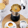 將圖片載入圖庫檢視器 Bialetti - 全新 Brikka 雙閥摩卡壺，Moka Pot，咖啡機，2杯/4 杯，鋁製、黑色 - Quality Life Coffee