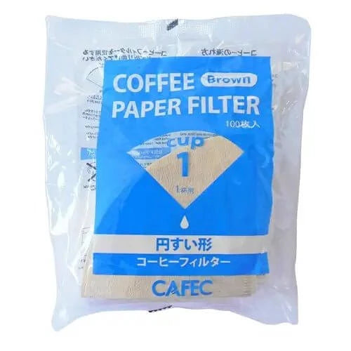 Quality Life Coffee 店內精選 - CafeC 三洋 咖啡濾紙 01 02漂白 原木 Coffee Filter Paper Bleached & Original 漂白01(1-2人) 咖啡手沖器材