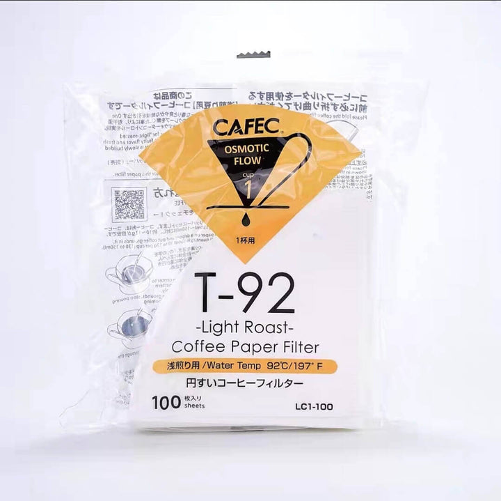 淺/中/深 專用日本CafeC 三洋咖啡濾紙 100枚入（01濾杯用 ) Coffee Filter Paper 01 - Quality Life Coffee