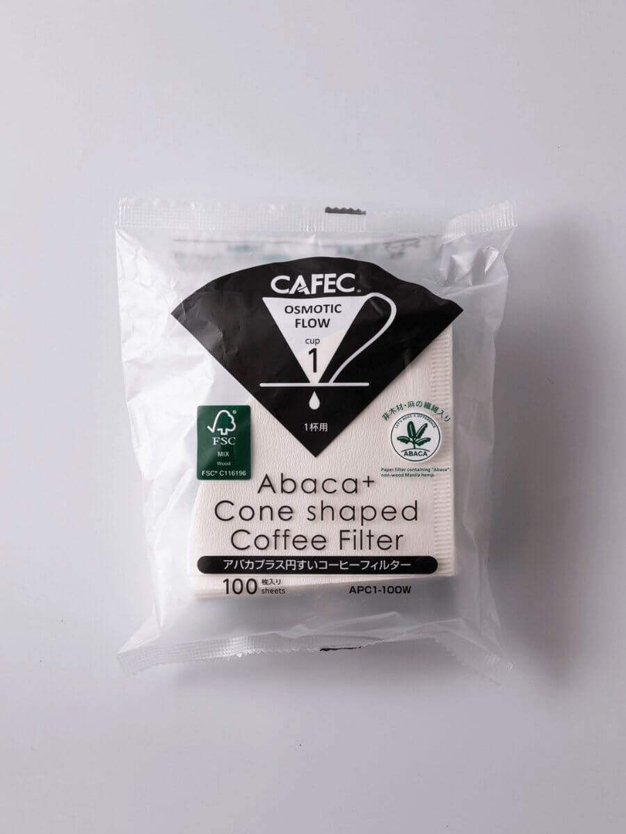 CafeC 三洋濾紙 Abaca plus麻纖維錐形濾紙 日本三洋產業 酵素漂白 - Quality Life Coffee