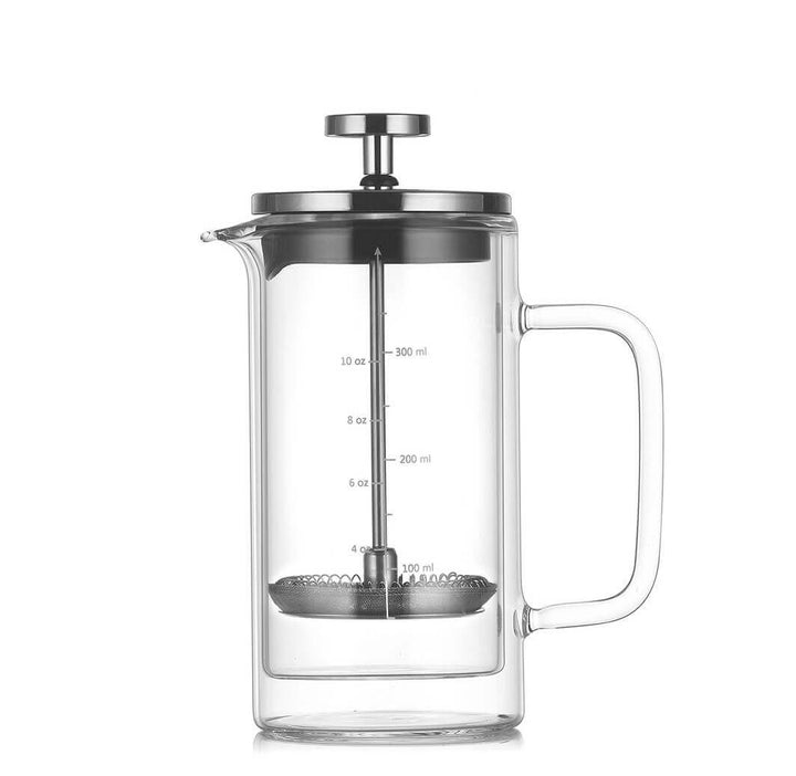 Double-Wall Glass French Press Coffee Maker