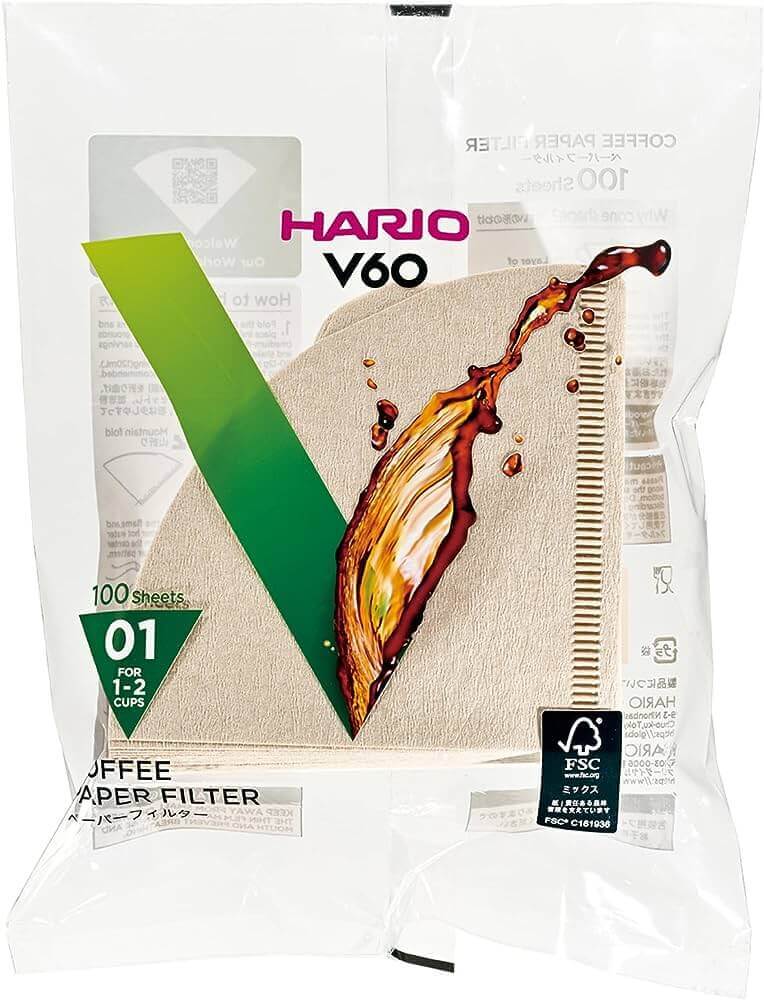 Hario 咖啡濾紙 01 02 03漂白 原木 Coffee Filter Paper Bleached & Original - Quality Life Coffee