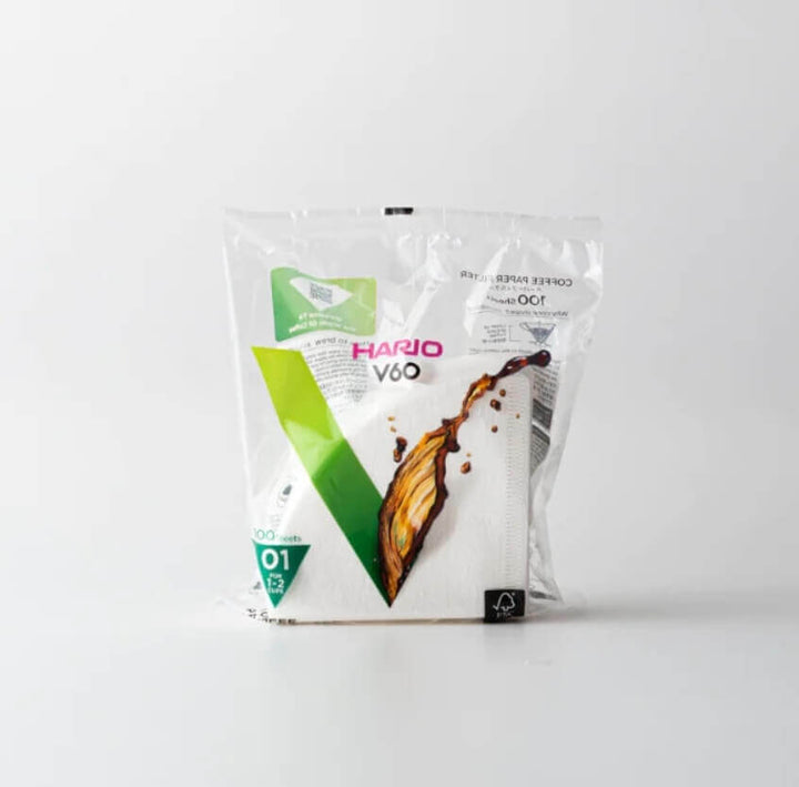 HARIO V60 濾紙 01 尺寸 漂白白色 VCF-01-100W 包裝正面