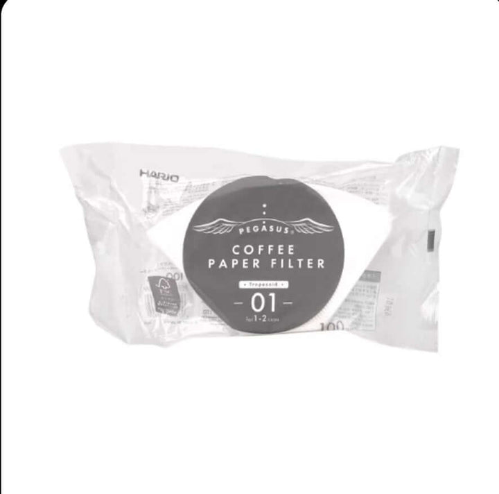 Quality Life Coffee 店內精選 - Hario 扇形咖啡濾紙 01 漂白 Coffee Filter Paper Bleached Trapeziod 咖啡手沖器材