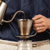 將圖片載入圖庫檢視器 HARIO 世界冠軍粕谷哲監製 Tetsu Kasuya 雙層不鏽鋼濾杯(02號) KDD-02-HSV Stainless steel coffee dripper - Quality Life Coffee