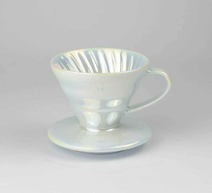 Quality Life Coffee 店內精選 - HARIO V60鈦白珠光濾杯 VDC-01-WO-TW 新品 鍍鈦 濾杯 Coffee Dripper 咖啡手沖器材