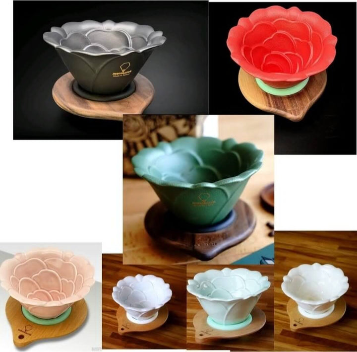 H.U.A. 玫瑰濾杯 V01 花朵濾杯 手沖 咖啡濾杯 hua Coffee dripper - Quality Life Coffee