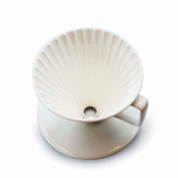 Quality Life Coffee 店內精選 - 骨瓷
 星芒濾杯「極」M1濾杯 錐形陶瓷濾杯 Kadou & Hasami波佐見燒 咖啡手沖器材