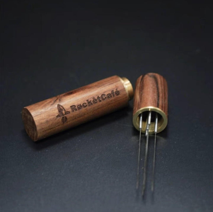 Espresso WDT Needle Distribution Tool with Wooden Stand