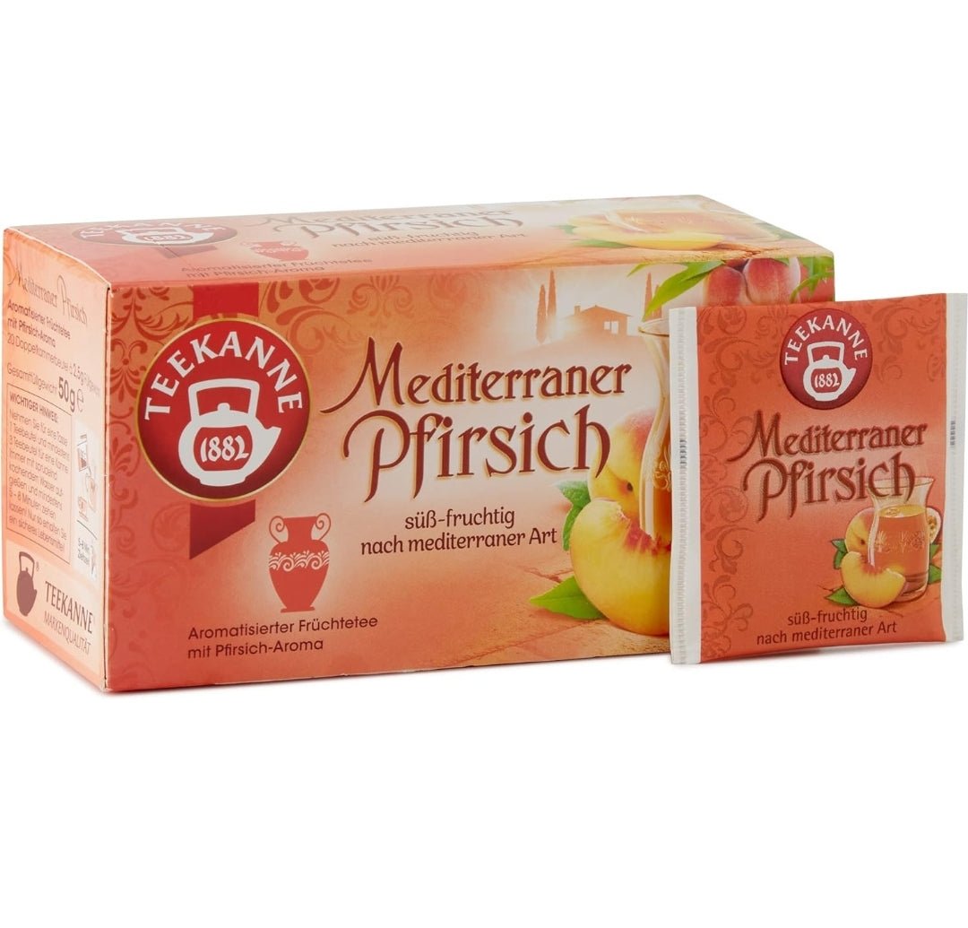 Teekanne Mediterraner Pfirsich/Mediterranean Peach 20 Tea Bags 德國入口地中海蜜桃茶 - Quality Life Coffee