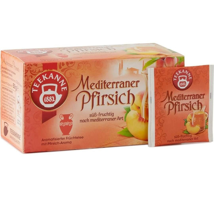 Teekanne Mediterraner Pfirsich/Mediterranean Peach 20 Tea Bags 德國入口地中海蜜桃茶 - Quality Life Coffee