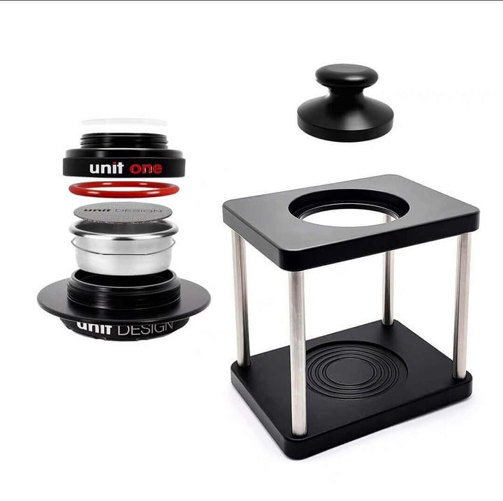 Unit One Kompresso Manual Espresso Maker – 54 mm Bottomless Basket
